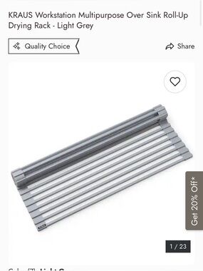 Sink roll up drying mat